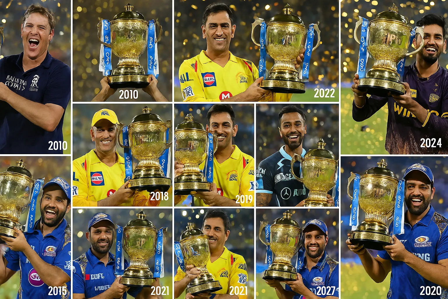 IPL Winners List