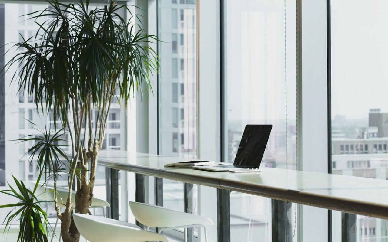 Technology and workspace editorial photograph